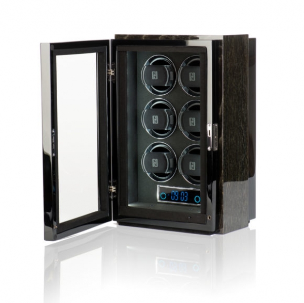 Tủ quay đồng hồ Paul Design Gentlemen 6 Premium Watch winder (L22/W28/H42 cm) | Hộp xoay đồng hồ