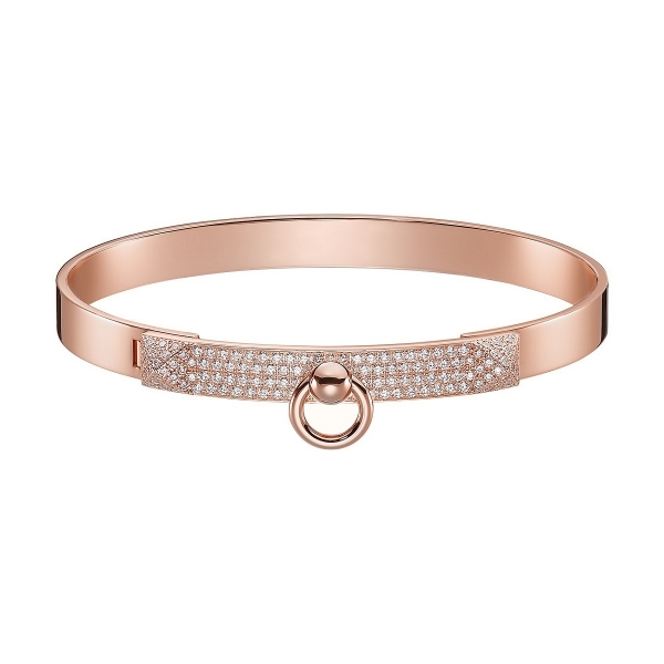 Lắc tay Hermes Collier De Chien vàng hồng