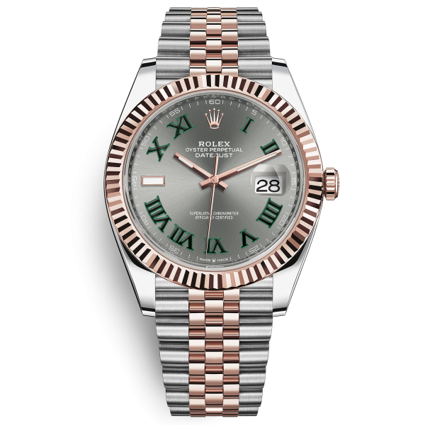 Đồng Hồ Rolex Datejust 41mm Steel & Everose Gold  126331 Phiên bản mặt số slate dây Jubilee,