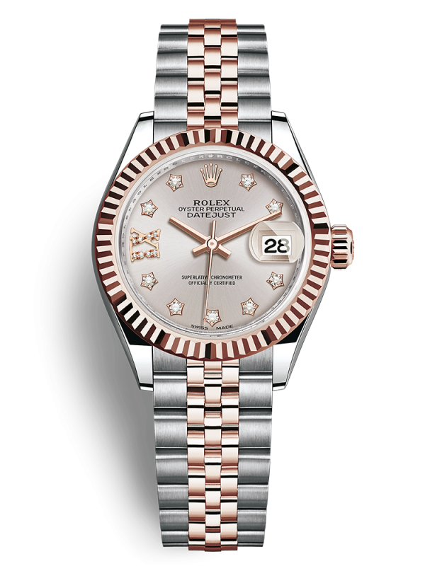Rolex Oyster Perpetual Lady-Datejust 28mm 279171-008 dây đeo Jubilee