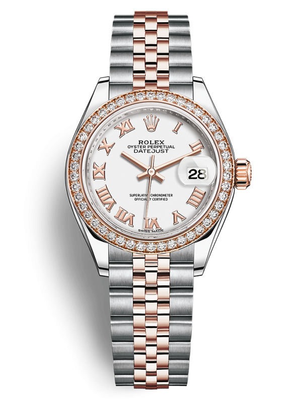 Rolex Oyster Perpetual Lady-Datejust 28mm 279381-004 dây đeo Jubilee
