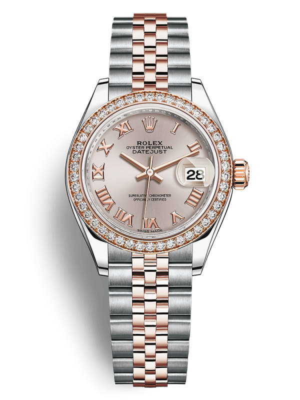 Rolex Oyster Perpetual Lady-Datejust 28mm 279381-002 dây đeo Jubilee