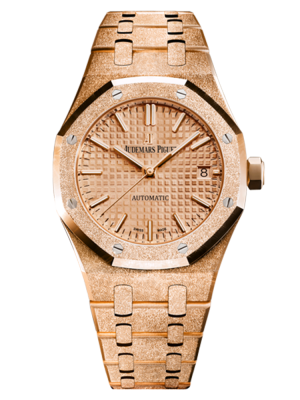 Phiên bản màu vàng hồng với hoa văn của Grande Tapisserie dây đeo vàng 18 cara