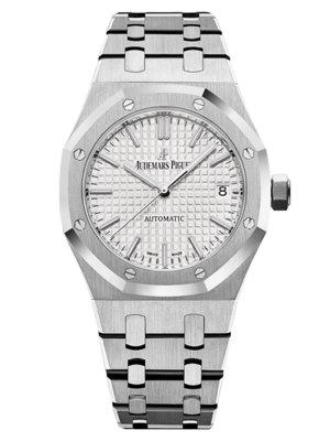 Phiên bản hoa văn "Grande Tapisserie", đồng hồ bấm giờ bằng vàng trắng dây đeo thép không gỉ